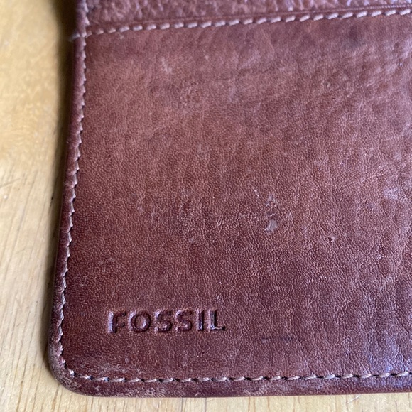 Fossil leather extra part for wallet brown used in good condition - Picture 3 of 8